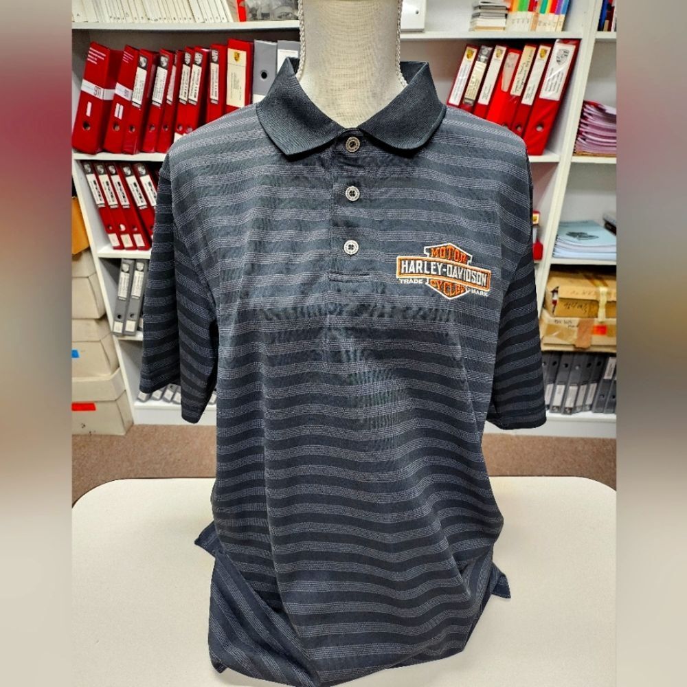 Harley Davidson Short Sleeve Kona HI Collared Polo Shirt Large